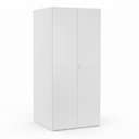 Skriňa s otočným regálom na šanóny, 5 poschodí, uzamykateľná, biela