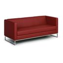 Sofa CUBE, 3-miejscowa, czerwony