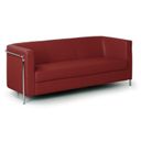 Sofa CUBE, 3 Sitzflächen, rot