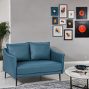 Sofa PATTY, 2 Sitzflächen, blau