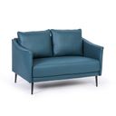 Sofa PATTY, 2 Sitzflächen, blau