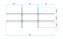 Sortierregal PRIMO GRAY, 800 x 420 x 1781 mm, 18 Fächer, grau
