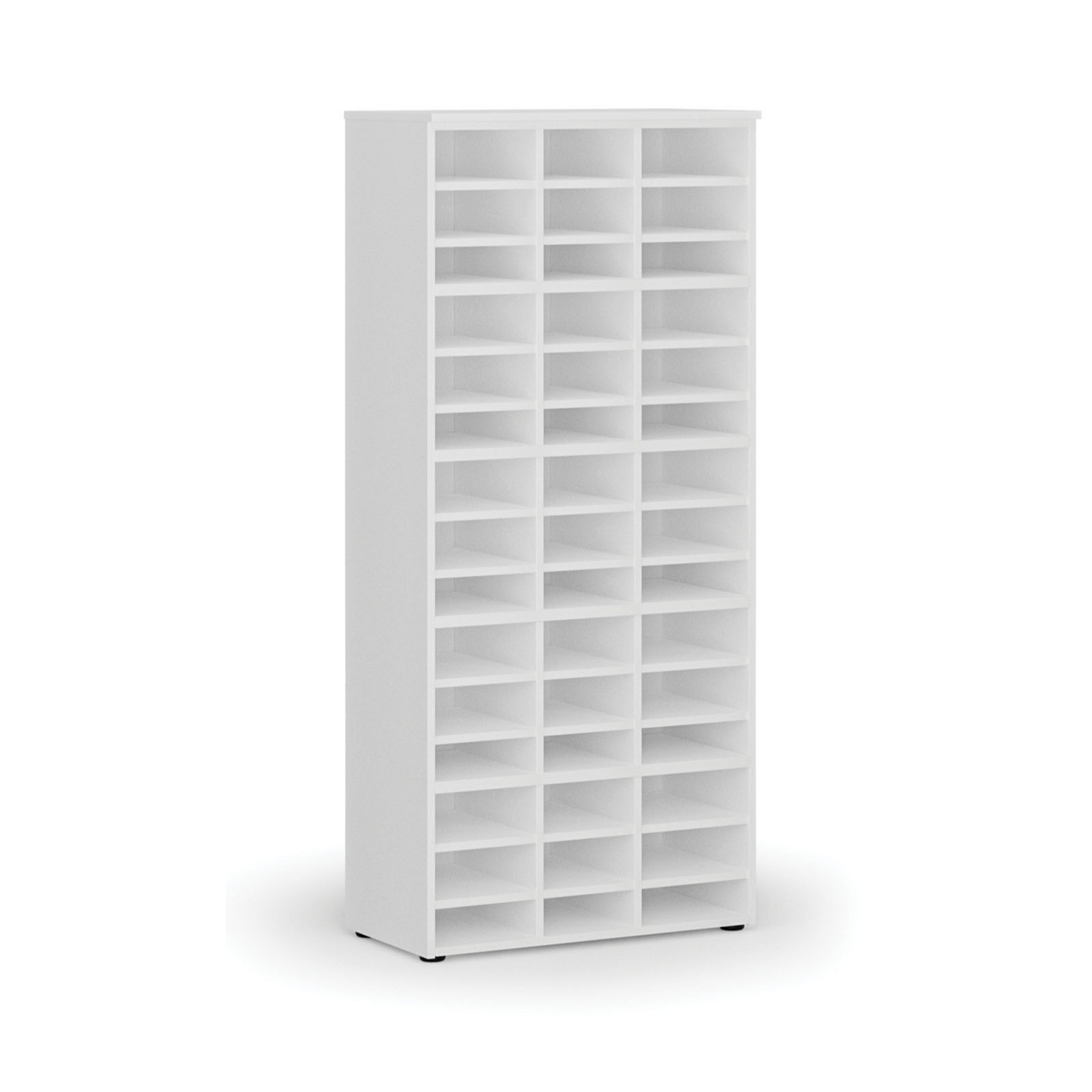 Sortierregal PRIMO WHITE, 1781 x 800 x 420 mm, 45 Fächer, weiß