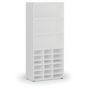 Sortierregal PRIMO WHITE, 800 x 420 x 1781 mm, 18 Fächer, weiß