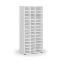 Sortierregal PRIMO WHITE, 800 x 420 x 1781 mm, 45 Fächer, weiß