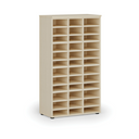Sortierregal PRIMO WOOD, 800 x 420 x 1434 mm, 36 Fächer, Birke