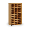 Sortierregal PRIMO WOOD, 800 x 420 x 1434 mm, 36 Fächer, Buche