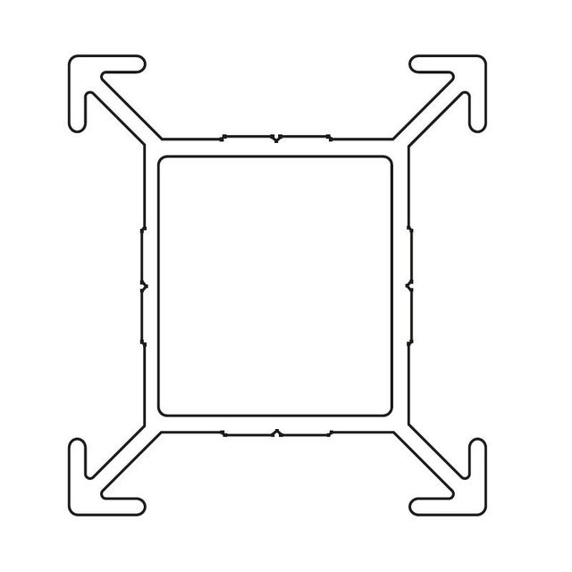 Spojovací sloupek pro paravany CF, výška 1650 mm