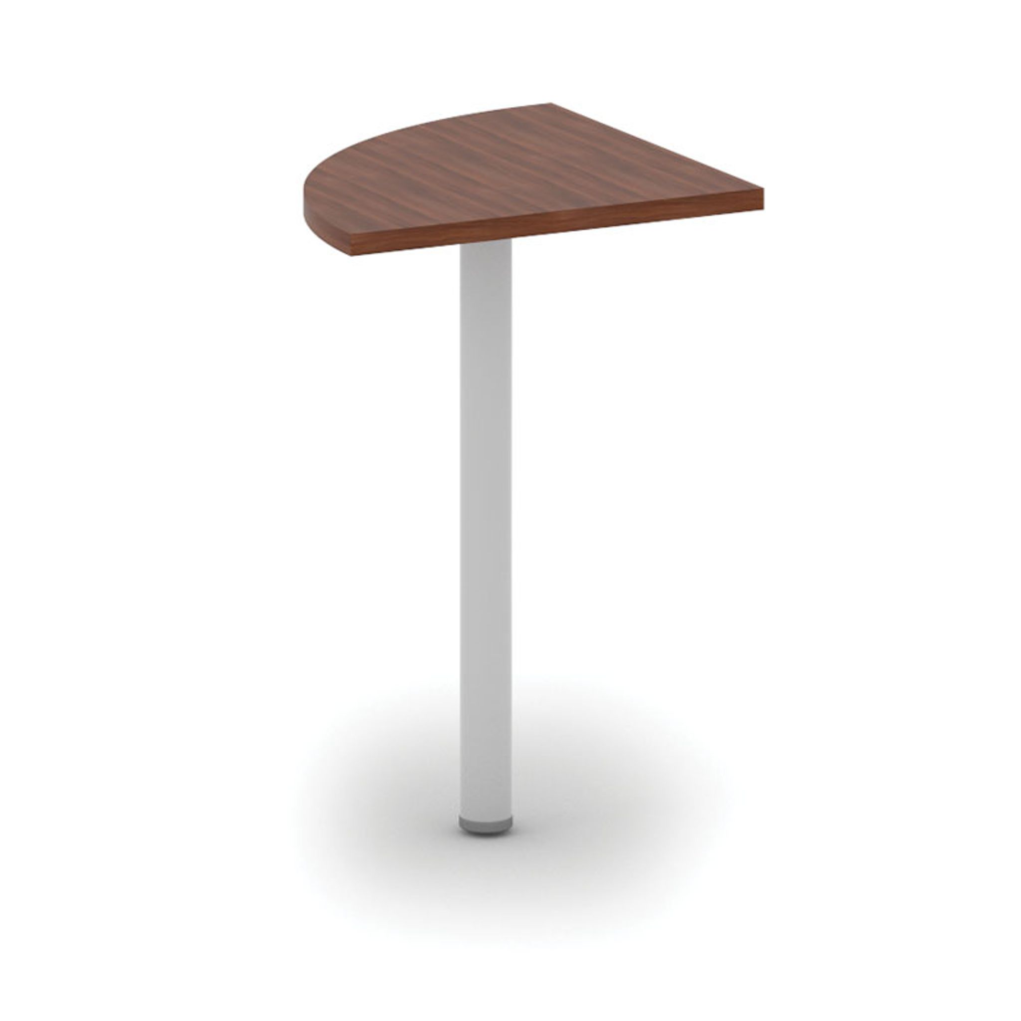 Spojovací stolek MIRELLI, 800 x 800 x 750 mm, ořech