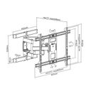 Stabilny uchwyt obrotowy na telewizor 37" - 80"