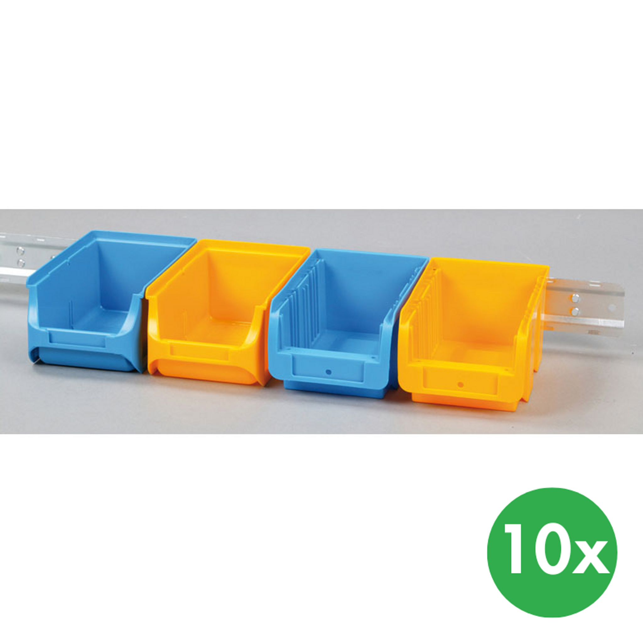Stahlleiste zum Aufhängen von Sichtlagerkästen PLUS, COMPACT