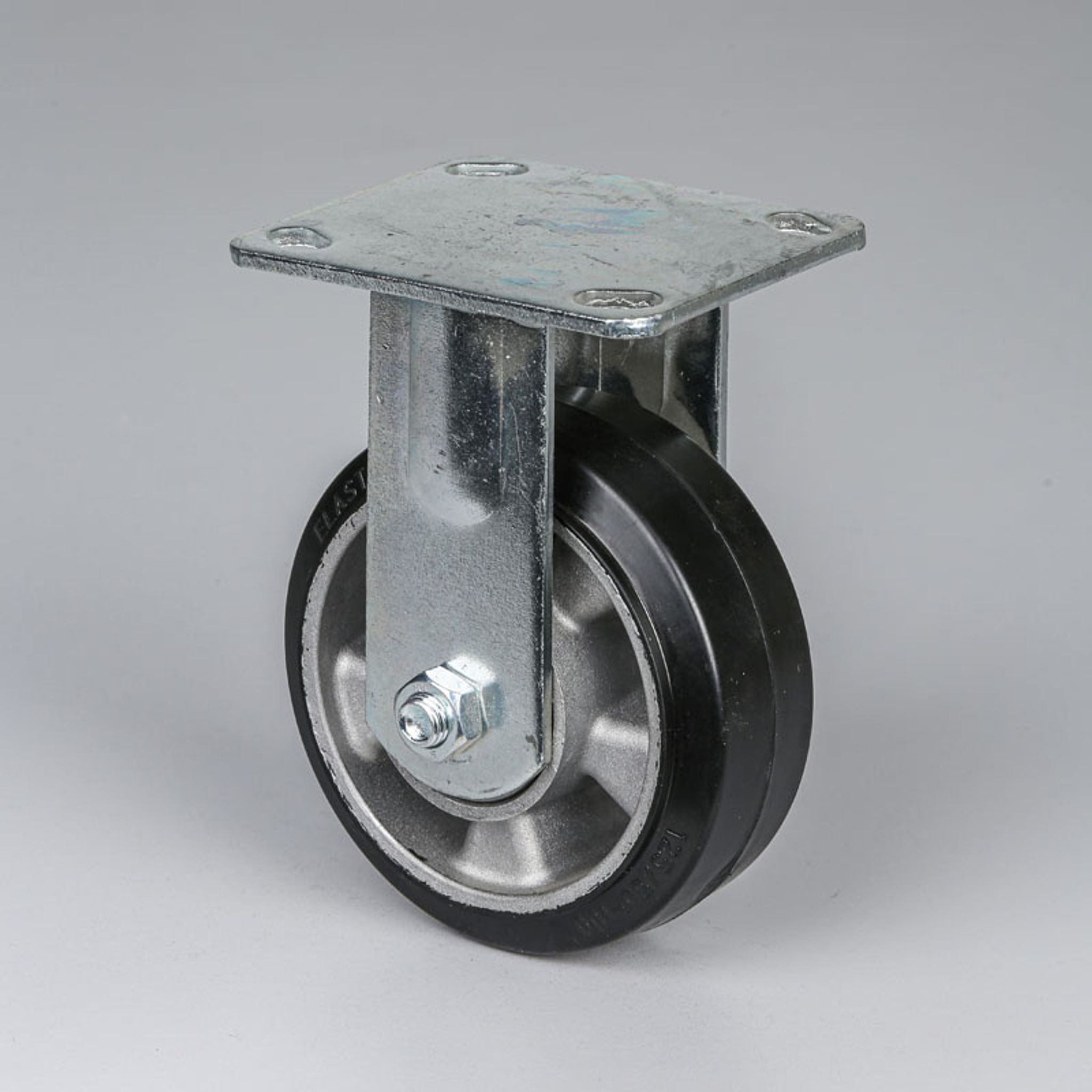 Stałe koło, 125 mm, czarna guma