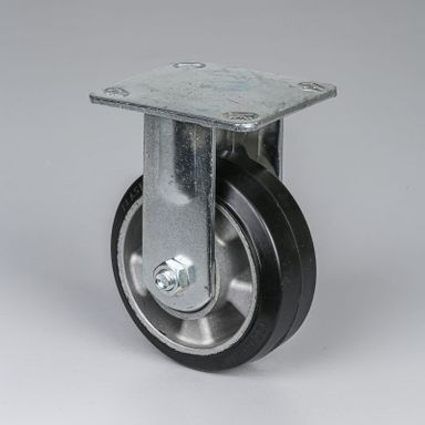 Stałe koło, 125 mm, czarna guma