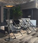Stand-Terrassen-Infrarotstrahler, 3000 W, schwarz