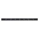 Steckdosenleiste, 1500 mm, Aufputz, schwarz Steckdosenleiste, 1500 mm, Aufputz, schwarz
