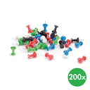 Stecknadeln, Set 200Stk., Walzform, mix