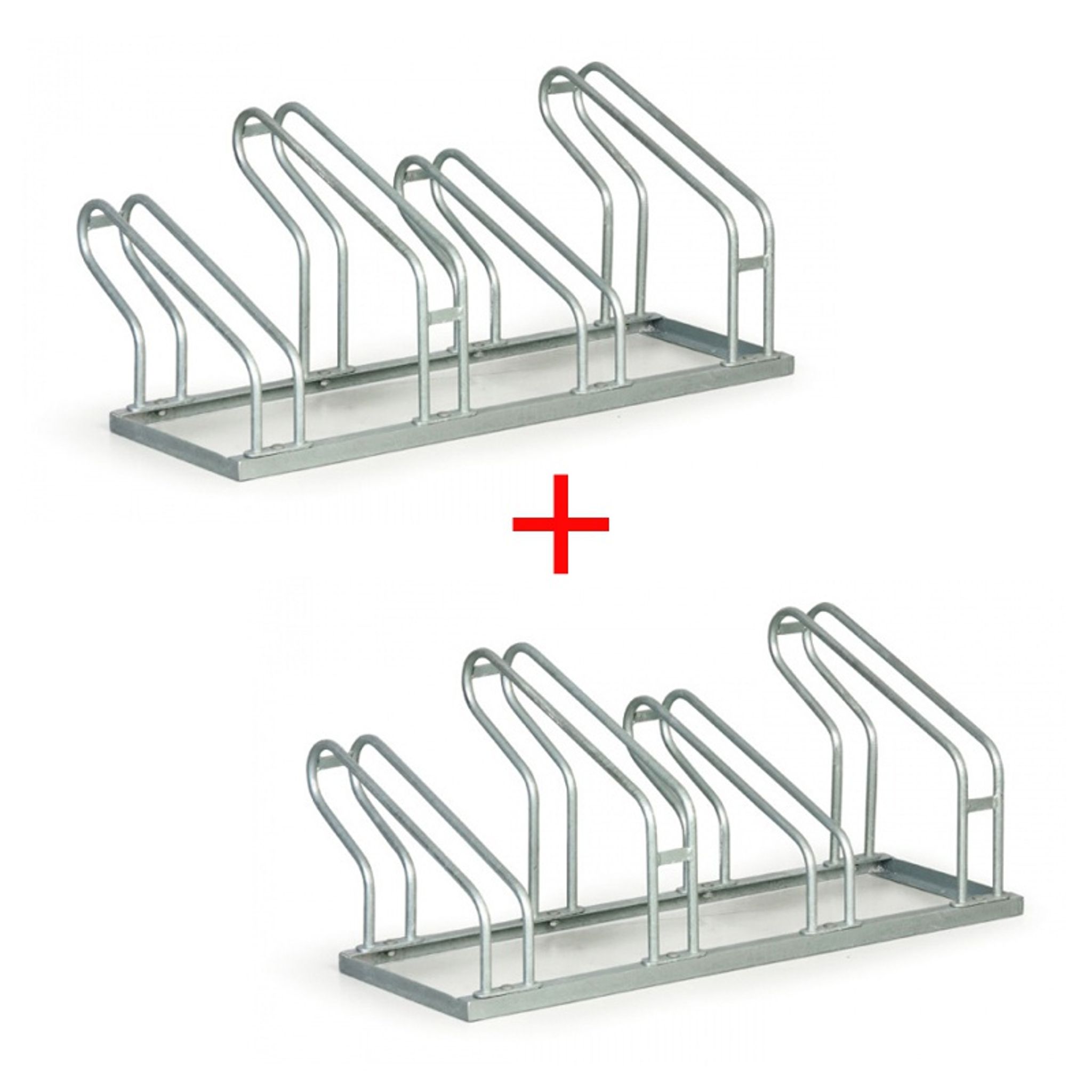 Stojan na bicykle 1+1 ZADARMO, 4 státia