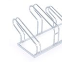 Stojan na bicykle na zem, dve šírky kolies 55 a 80 mm, 4 státia