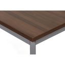 Stół do jadalni TRIVIA, ciemnoszara konstrukcja, 1200 x 800 mm, orzech