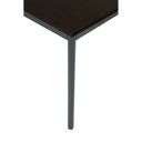 Stół jadalniany, 80x80 cm, ciemnoszara podstawa, wenge