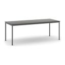 Stôl jedálenský, 2000 x 800 mm doska wenge, podnož tm. sivá