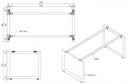 Stół konferencyjny PRIMO INSPIRE 1800 x 900 x 750 mm, brzoza