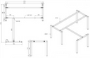 Stôl PRIMO SQUARE 1800 x 1800 mm, breza