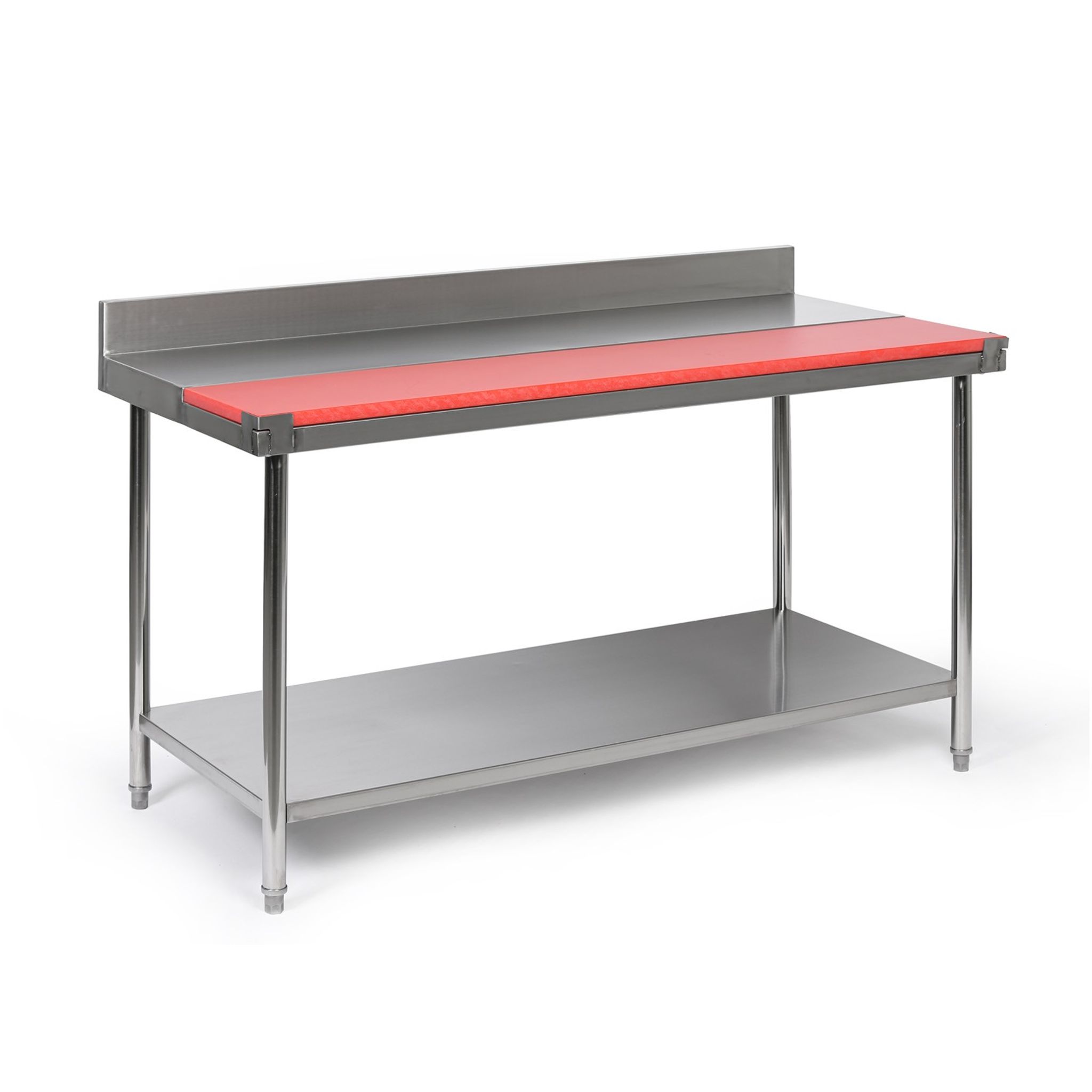 Stół ze stali nierdzewnej z deską do krojenia, 1500 x 700 x 850 mm