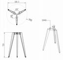 Stolik kawowy PRIMO VIBE, średnica 60 cm, biała podstawa, biały