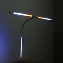 Stolná LED lampa NOX s RGBW efektmi, základňa, diaľkový ovládač