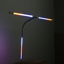 Stolná LED lampa NOX s RGBW efektmi, základňa, diaľkový ovládač
