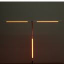 Stolná LED lampa NOX s RGBW efektmi, základňa, diaľkový ovládač