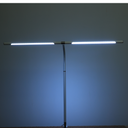 Stolná LED lampa NOX s RGBW efektmi, základňa, diaľkový ovládač