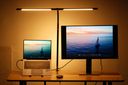 Stolná LED lampa NOX, svorka, diaľkové ovládanie
