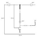 Stolná LED lampa NOX, základňa, diaľkový ovládač