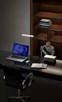 Stolní LED lampa LUCIO, svěrka, dálkový ovladač