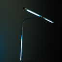 Stolní LED lampa NOX s RGBW efekty, svěrka, dálkový ovladač