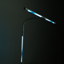 Stolní LED lampa NOX s RGBW efekty, svěrka, dálkový ovladač