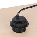 Stolní vysouvací zásuvka, 3× 230 V, USB-A, USB-C, černá