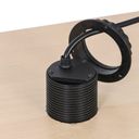 Stolní vysouvací zásuvka, 3× 230 V, USB-A, USB-C, černá