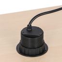 Stolní vysouvací zásuvka, 3× 230 V, USB-A, USB-C, černá