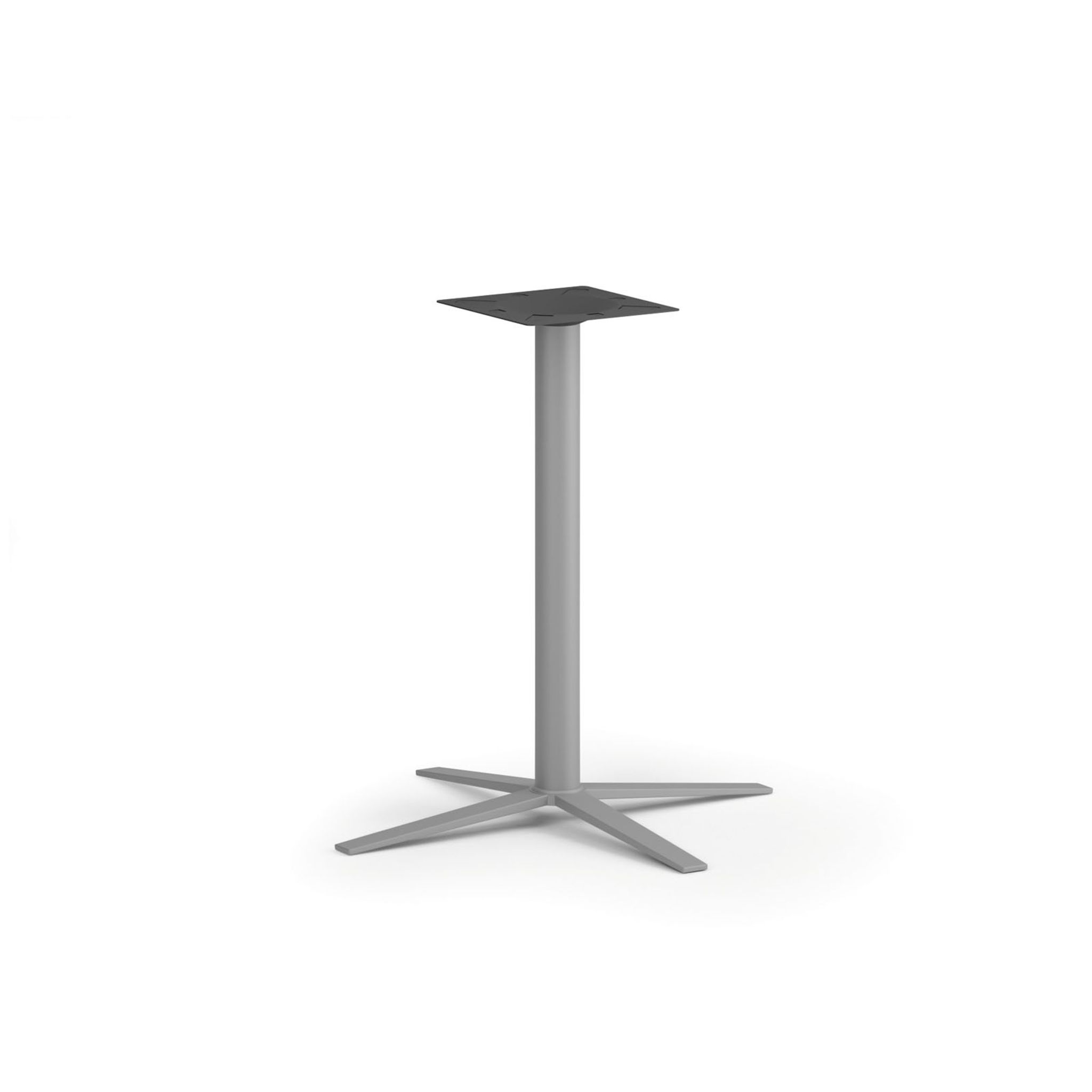 Stolová podnož AURA, 700 x 720 mm, stříbrná
