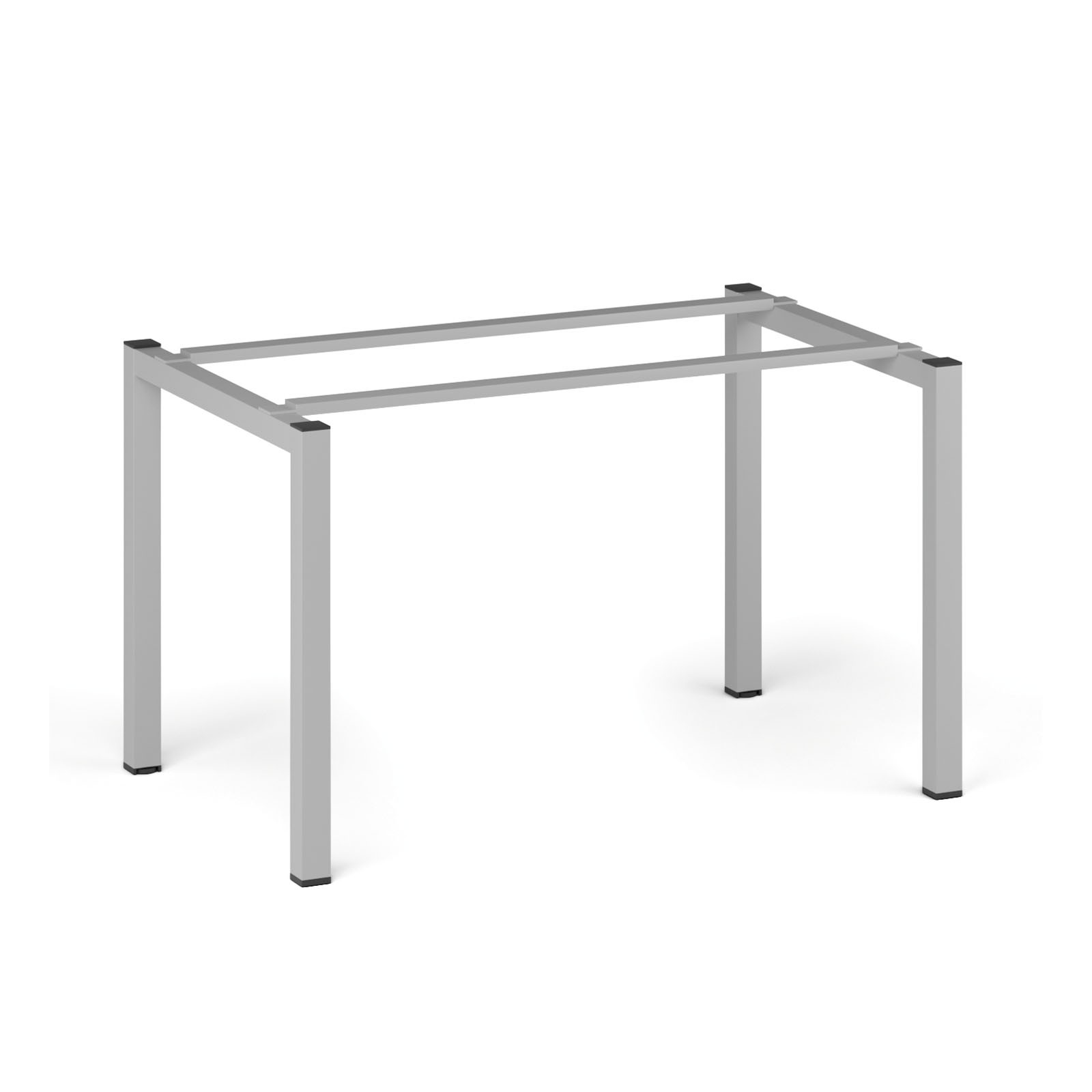 Fotografia produktu: Stolová podnož SQUARE, 1200 x 600 x 725 mm, sivostrieborná
