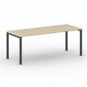 Stolová podnož SQUARE, 2000 x 800 x 725 mm, černá