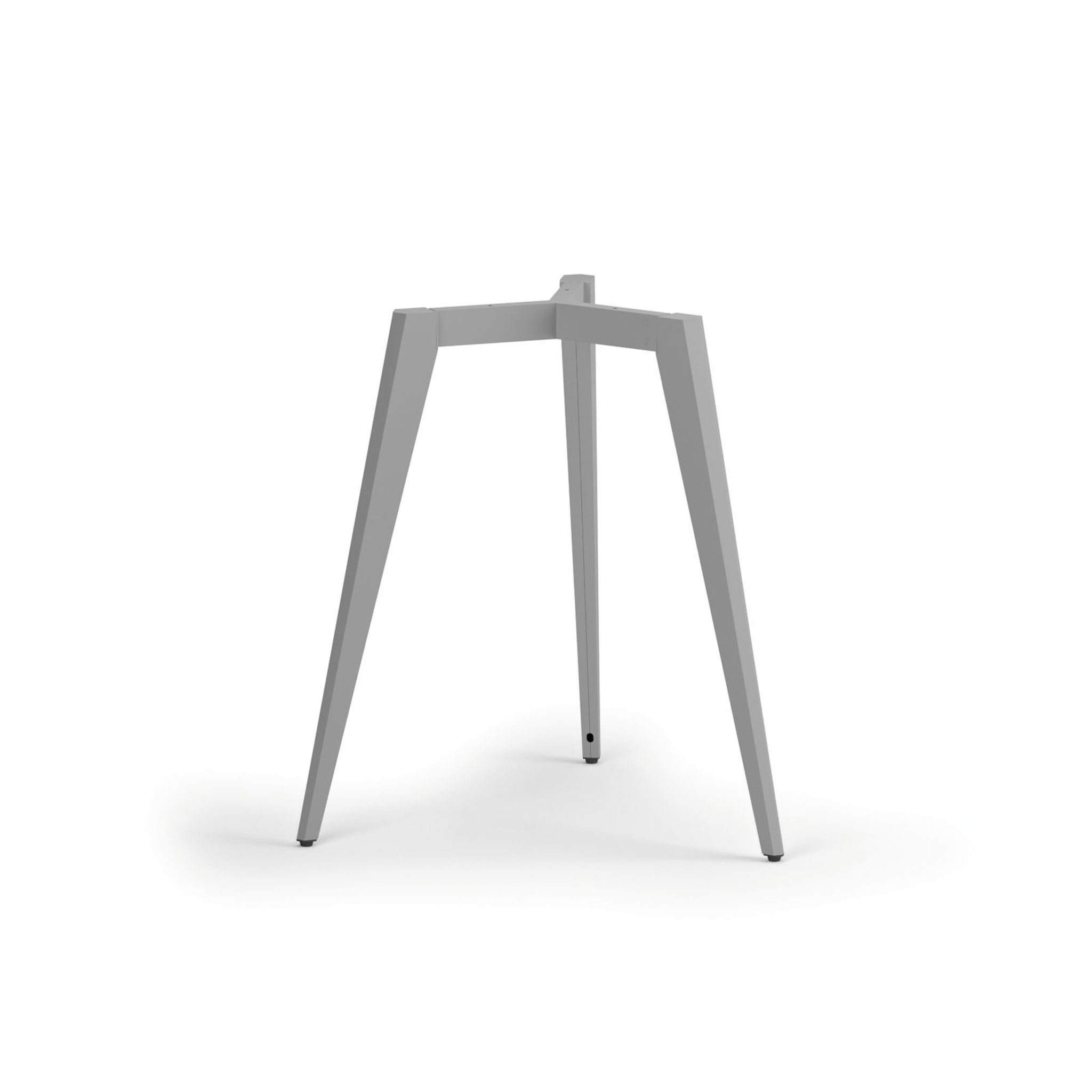 Stolová podnož VIBE, 668 x 725 mm, sivostrieborná