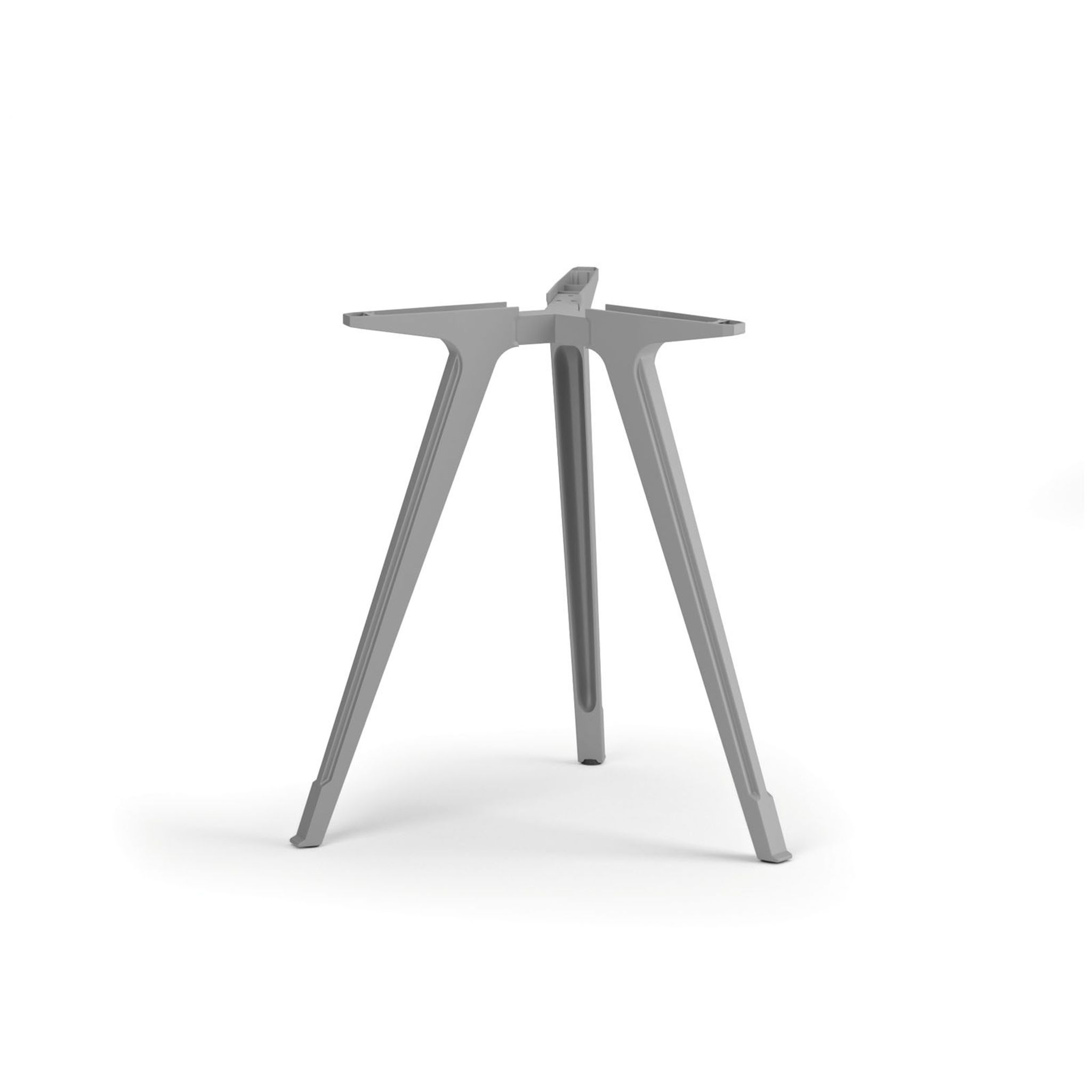 Stolová podnož ZEN, 690 x 725 mm, sivostrieborná