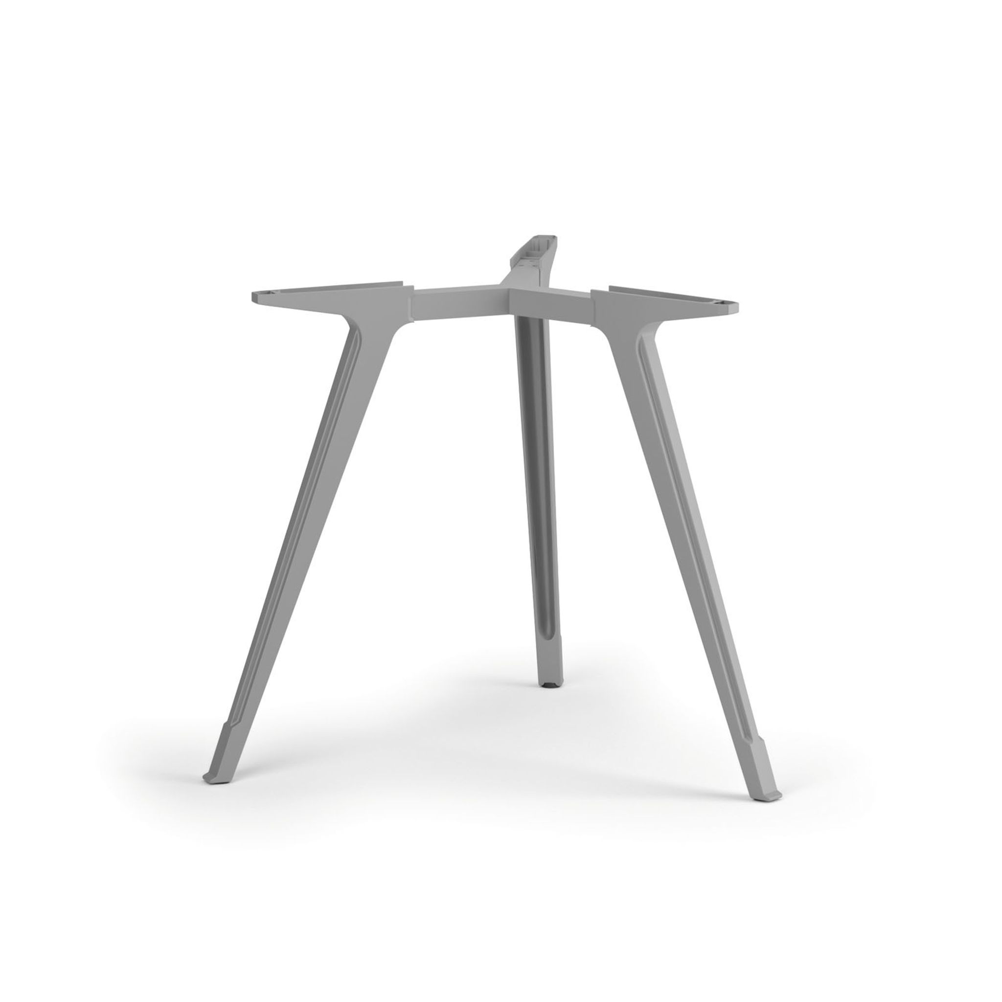 Stolová podnož ZEN, 863 x 725 mm, šedostříbrná