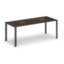 Stůl INFINITY 2000 x 900 x 750, wenge + 2x stolní zásuvka TYP V, černá