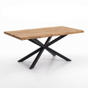 Stůl PORTO, 1800 x 900 mm, dub masiv s nepravidelnou hranou