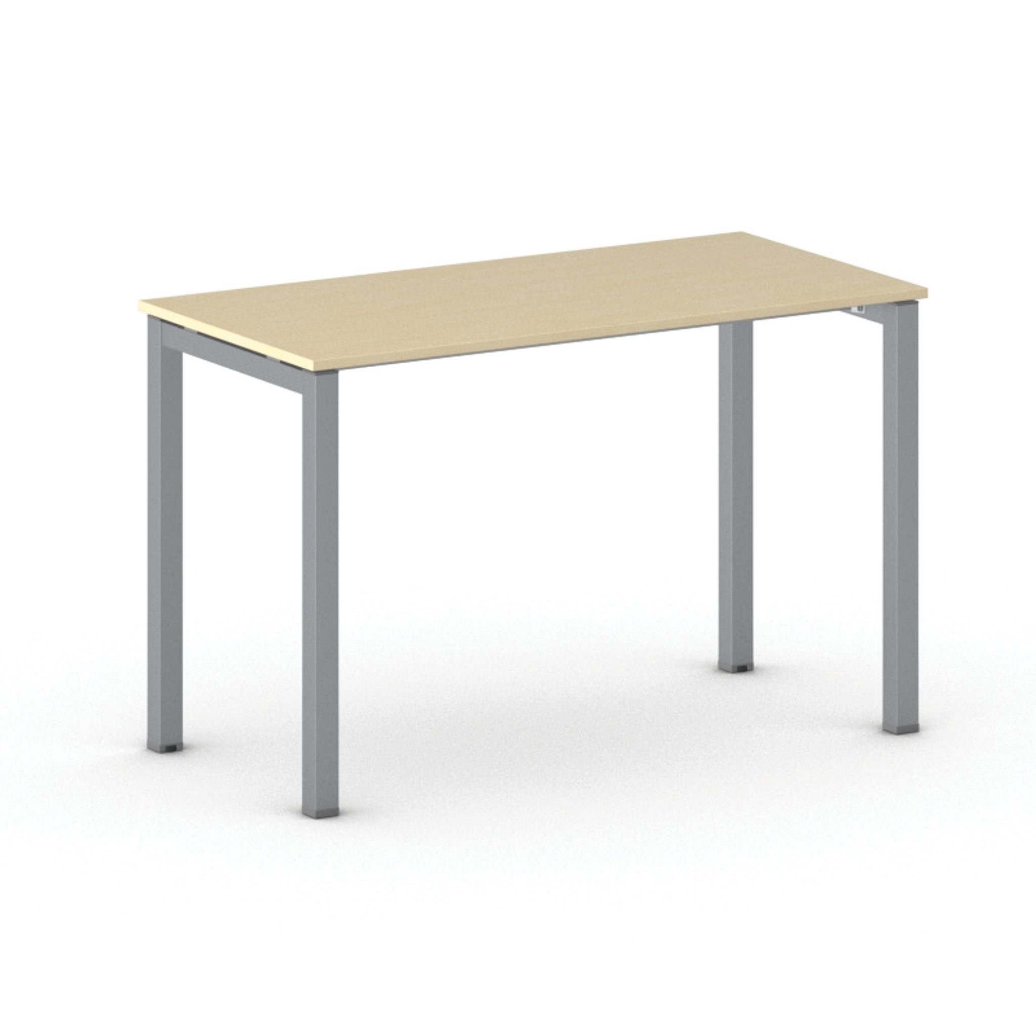 Stůl PRIMO SQUARE se šedostříbrnou podnoží, 1200 x 600 x 750 mm